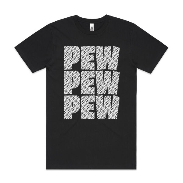 Pew Pew Pew Tee - Mens Block T shirt Thumbnail